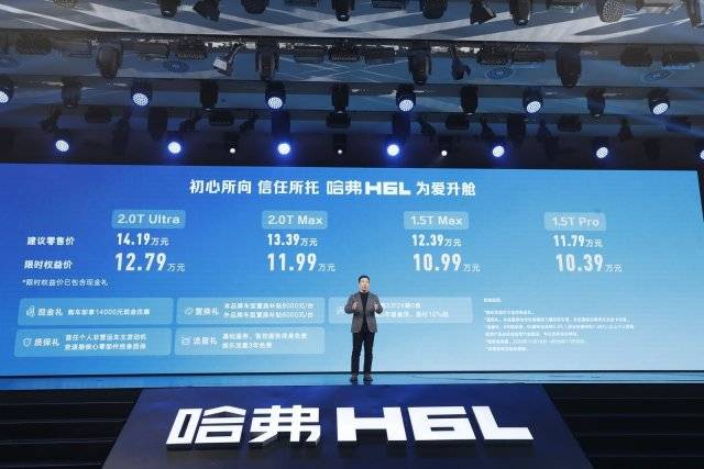 限時權益價10.39萬元起 哈弗H6L正式上市
